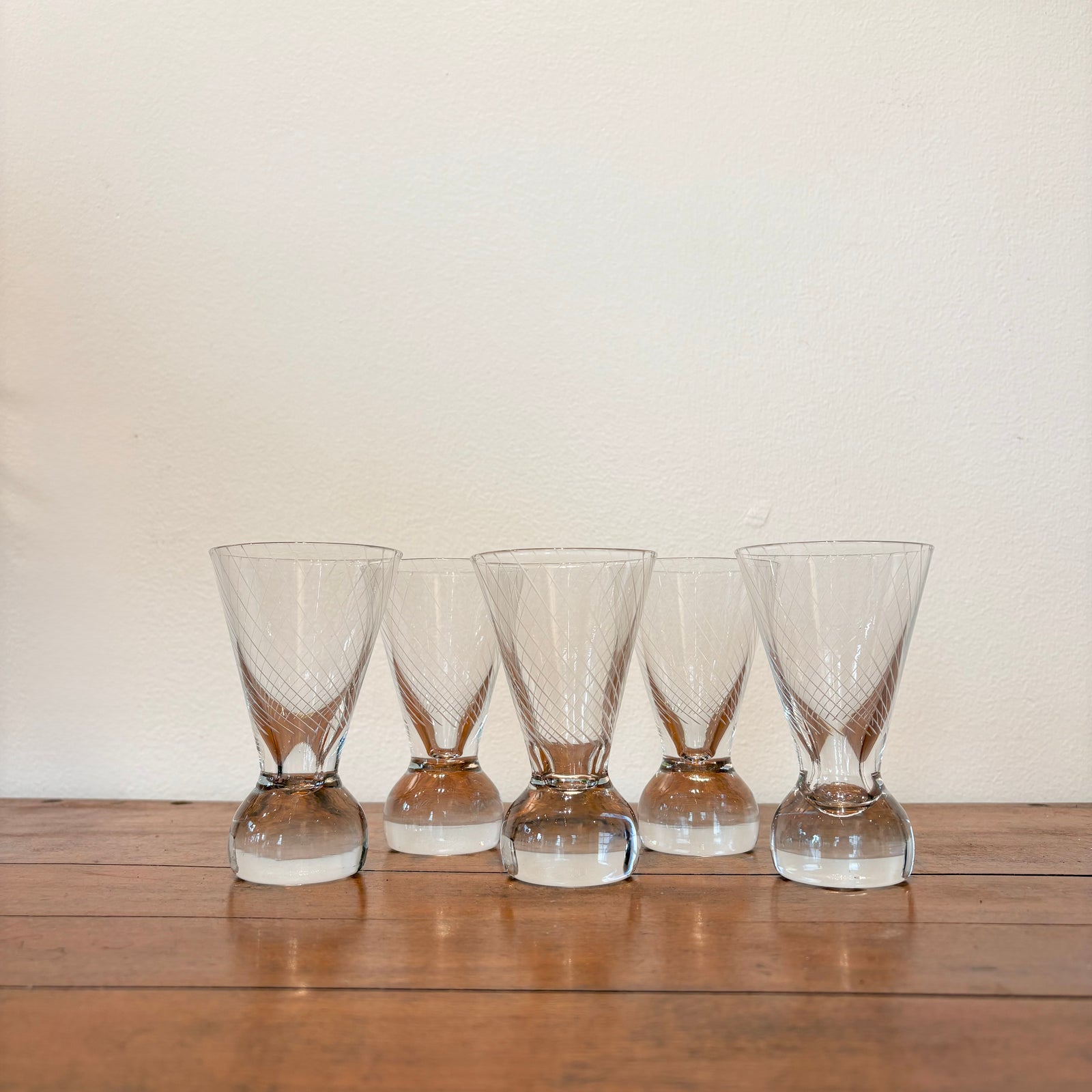 Mid-Century Cocktail Glasses (set of 5)