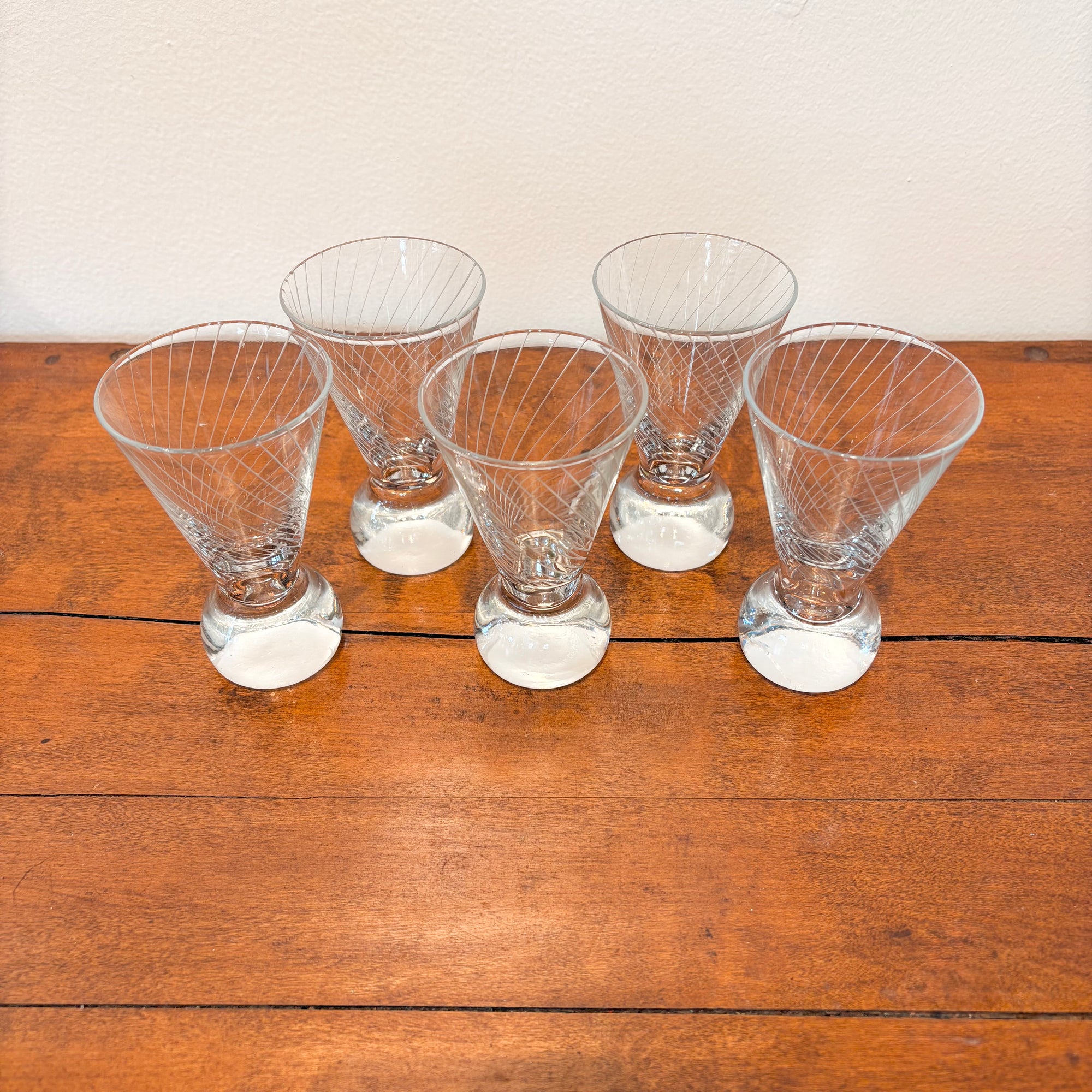 Mid-Century Cocktail Glasses (set of 5)