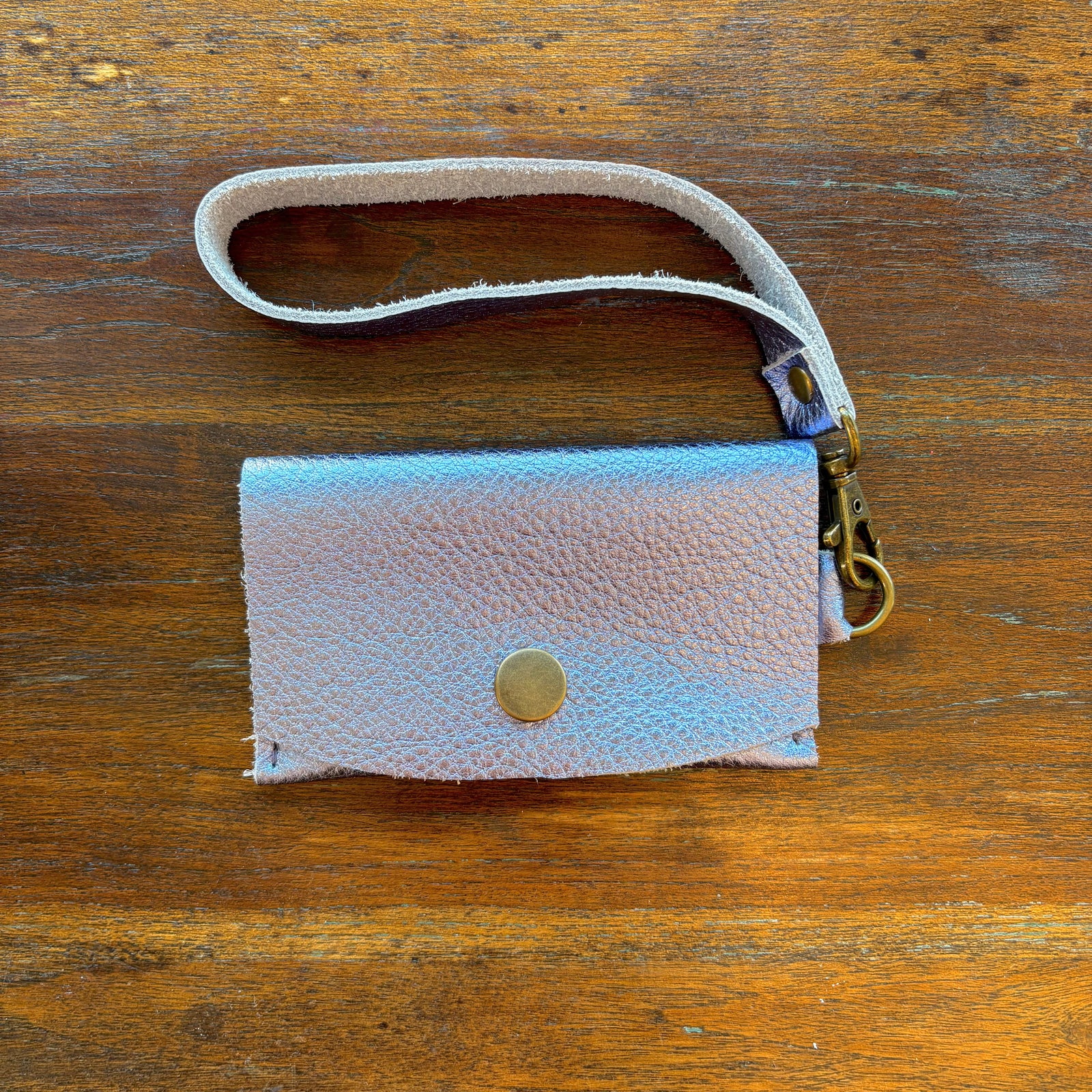 Mini Wristlet - Metallic Lilac