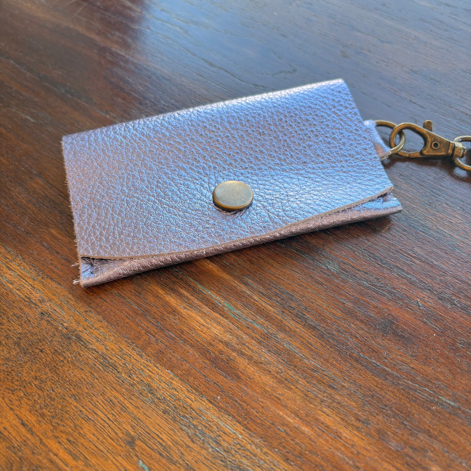 Mini Wristlet - Metallic Lilac