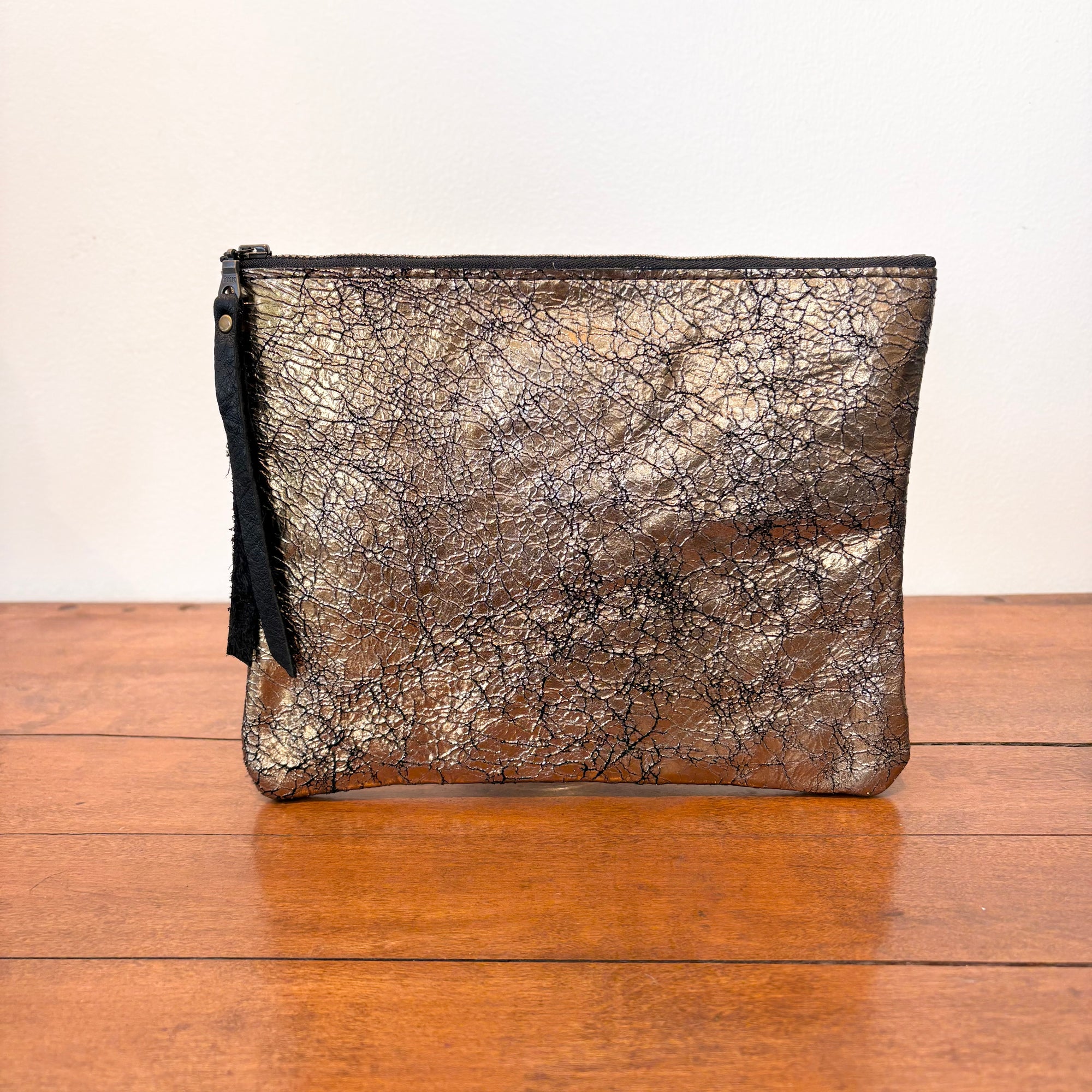 Cosmetic Bag - Distressed Gold