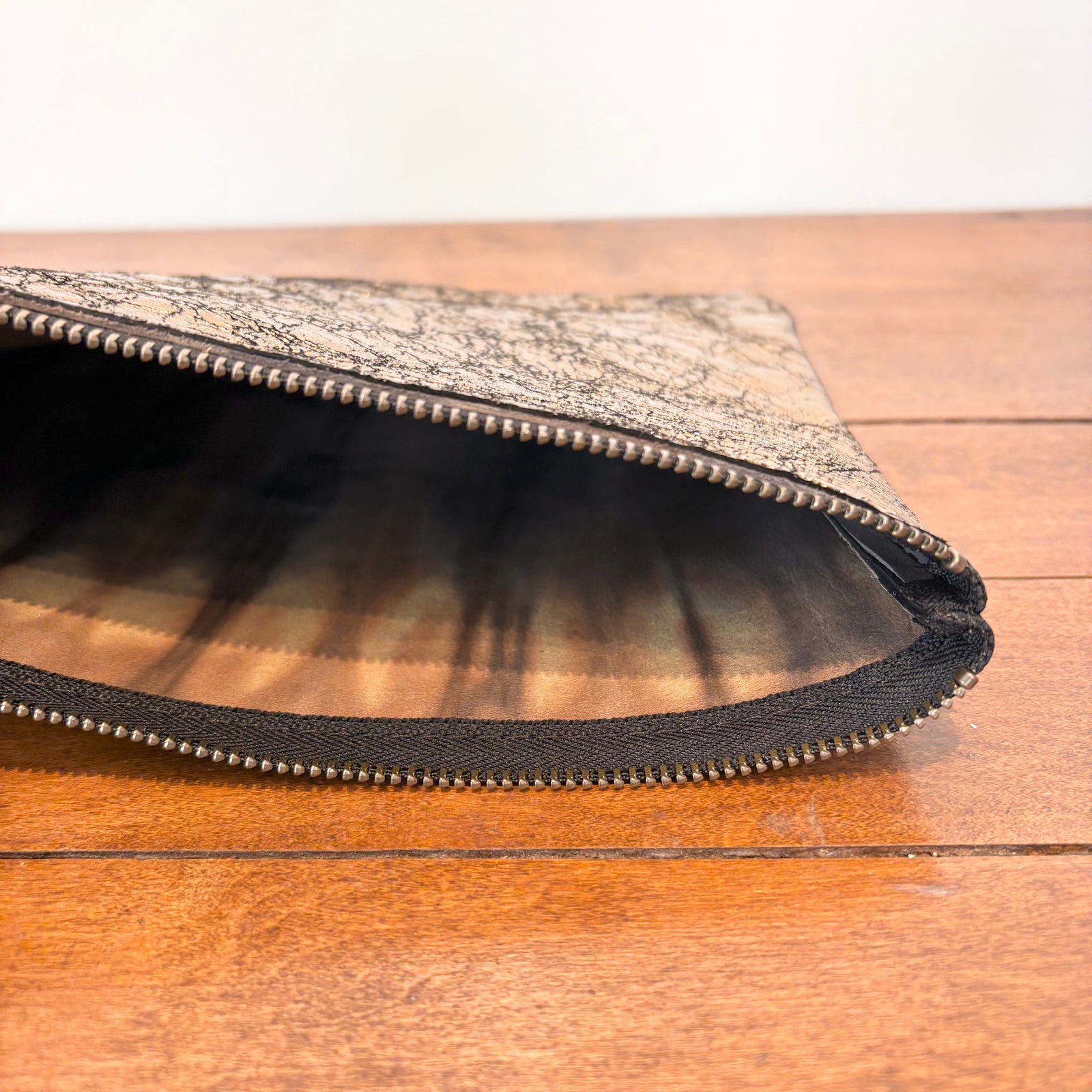 Cosmetic Bag - Distressed Gold