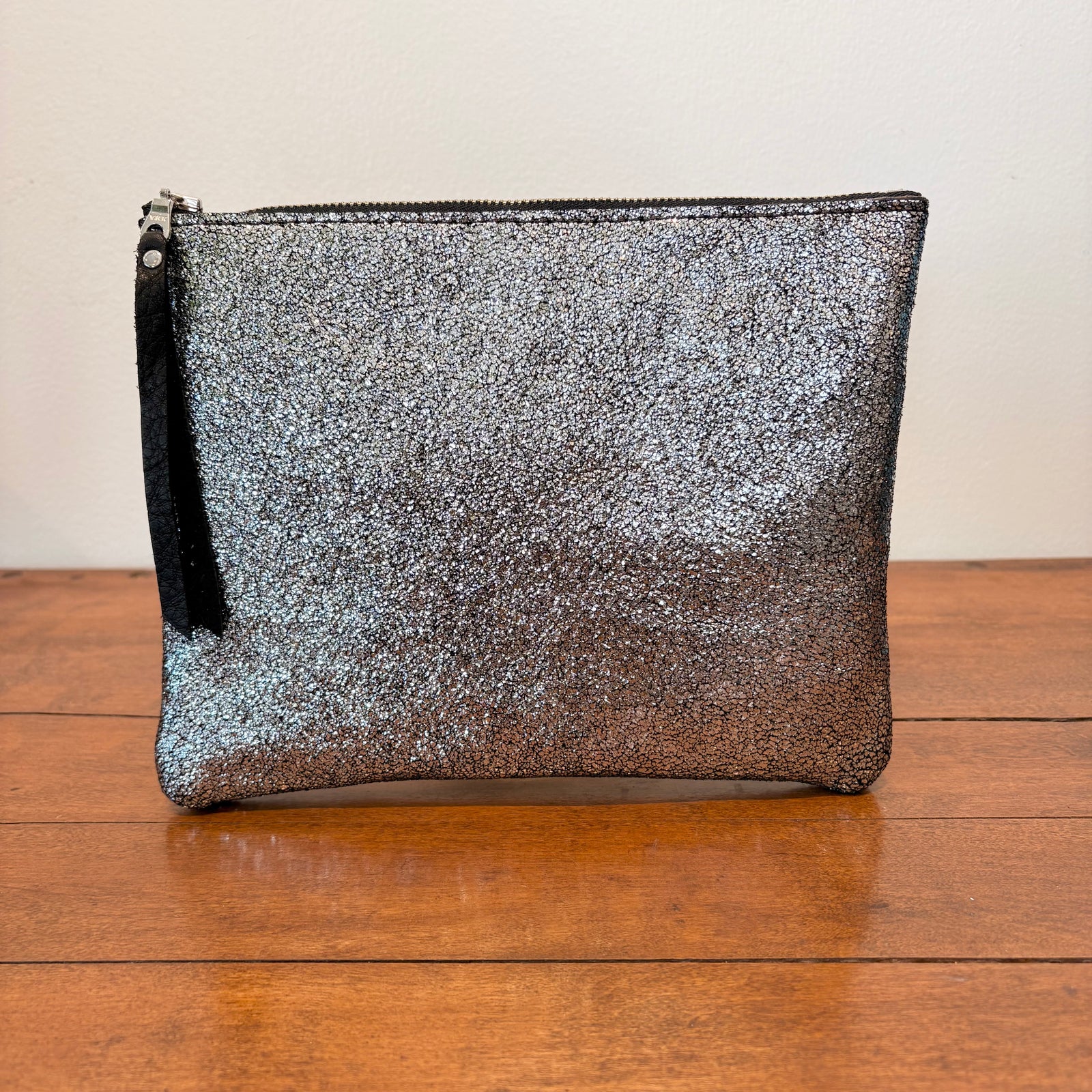 Cosmetic Bag - Distressed Silver