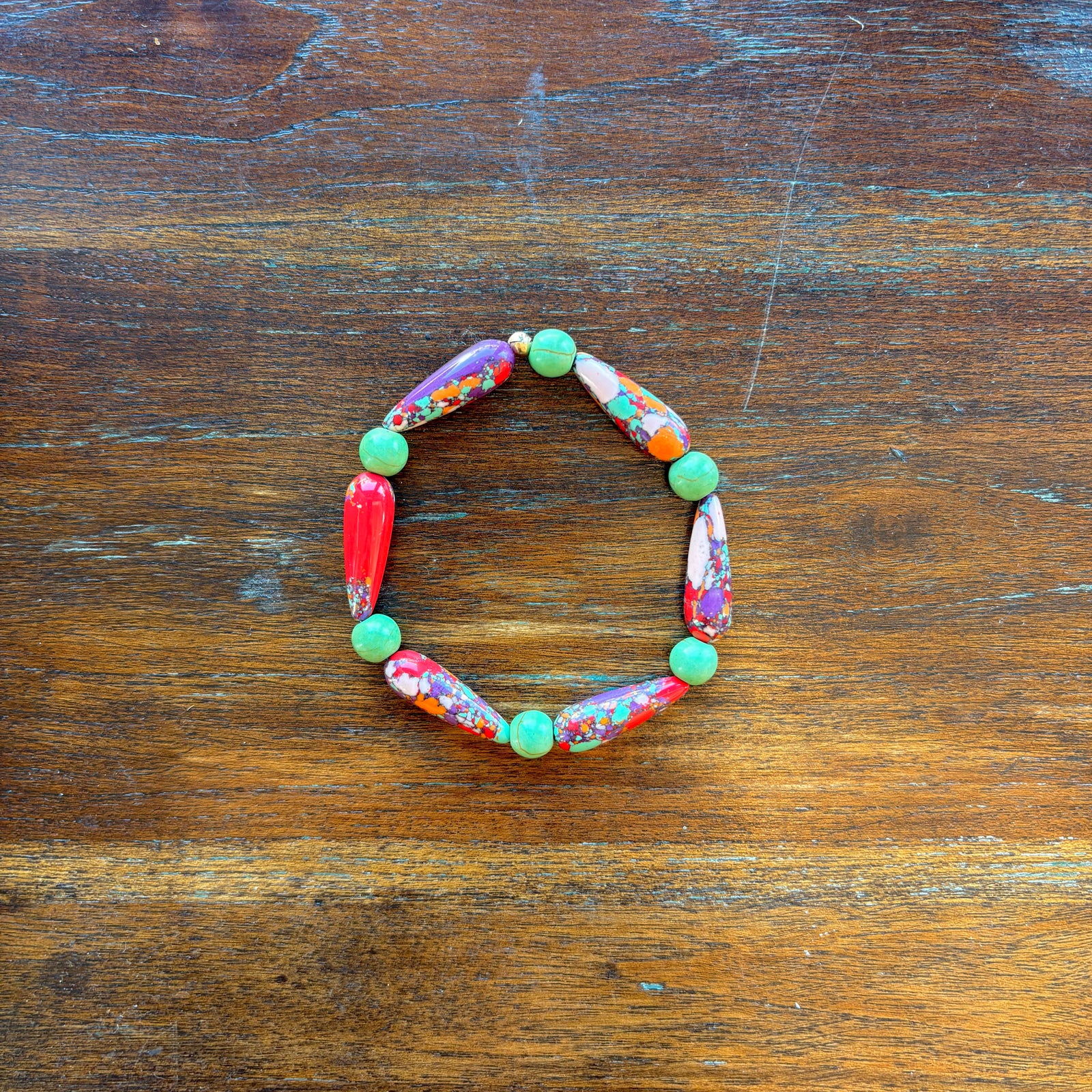 Teardrop Mosaic Turquoise Bracelet