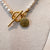 Pearl Necklace - White & Gold