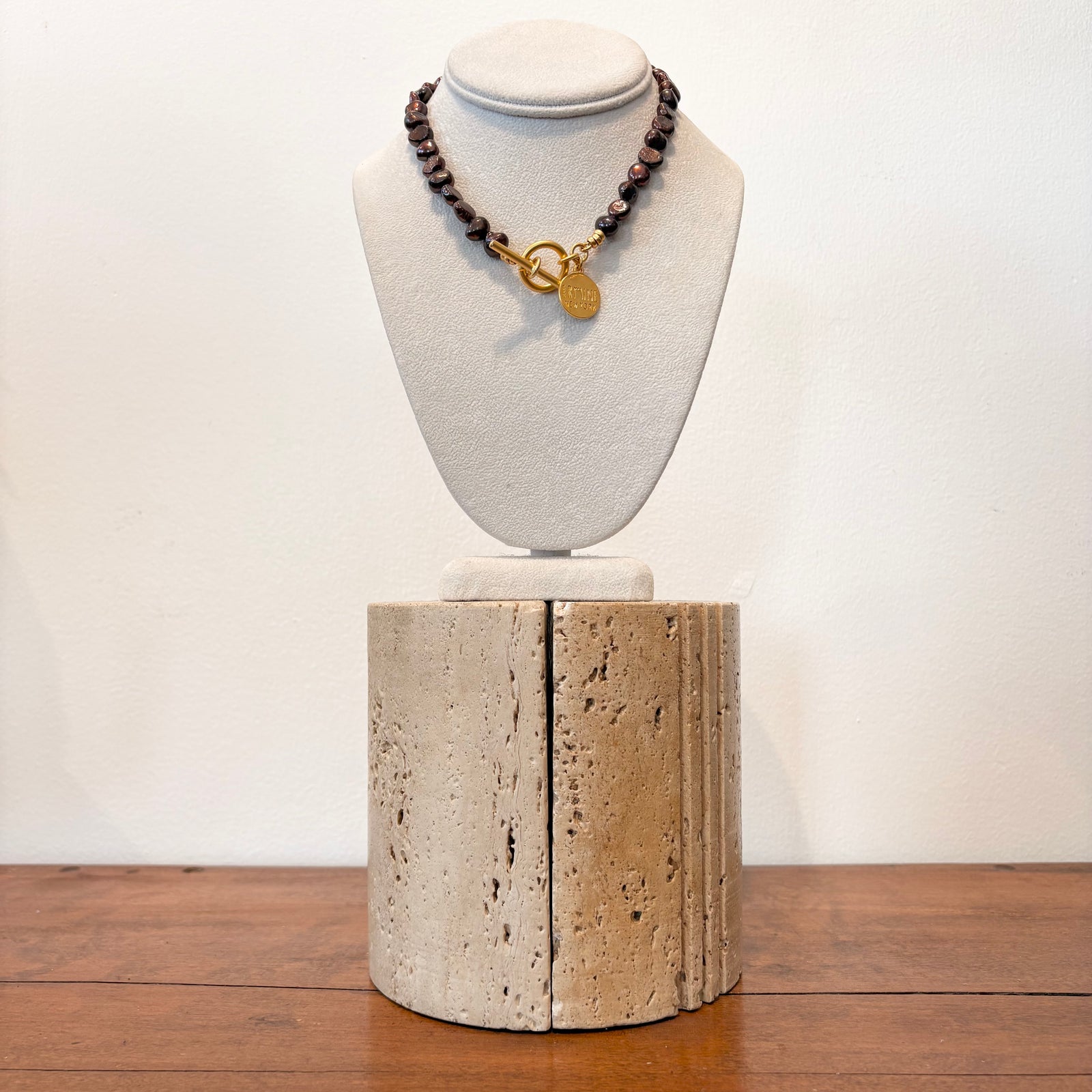 Pearl Necklace - Brown