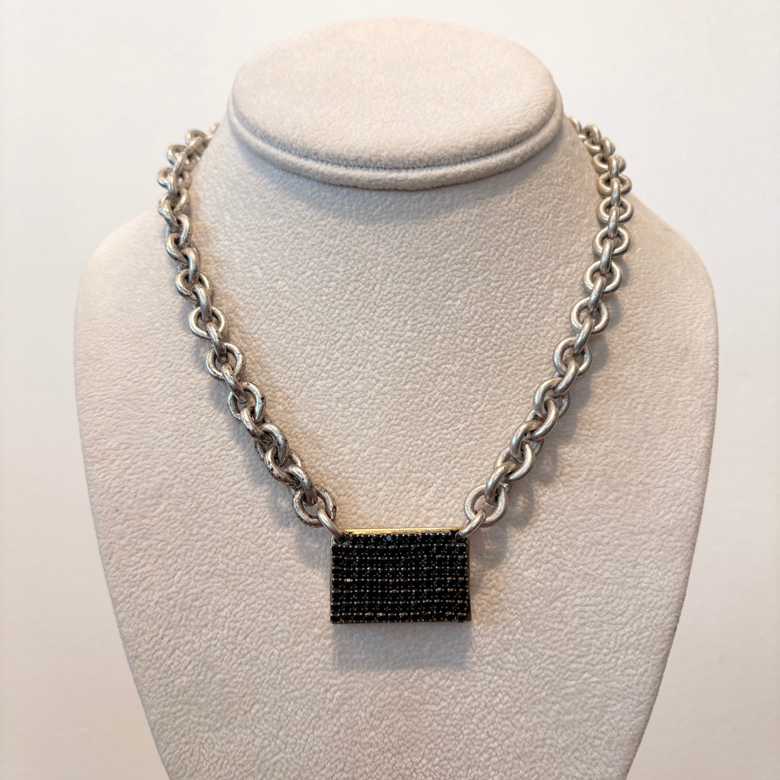 Crystal Plaque Choker