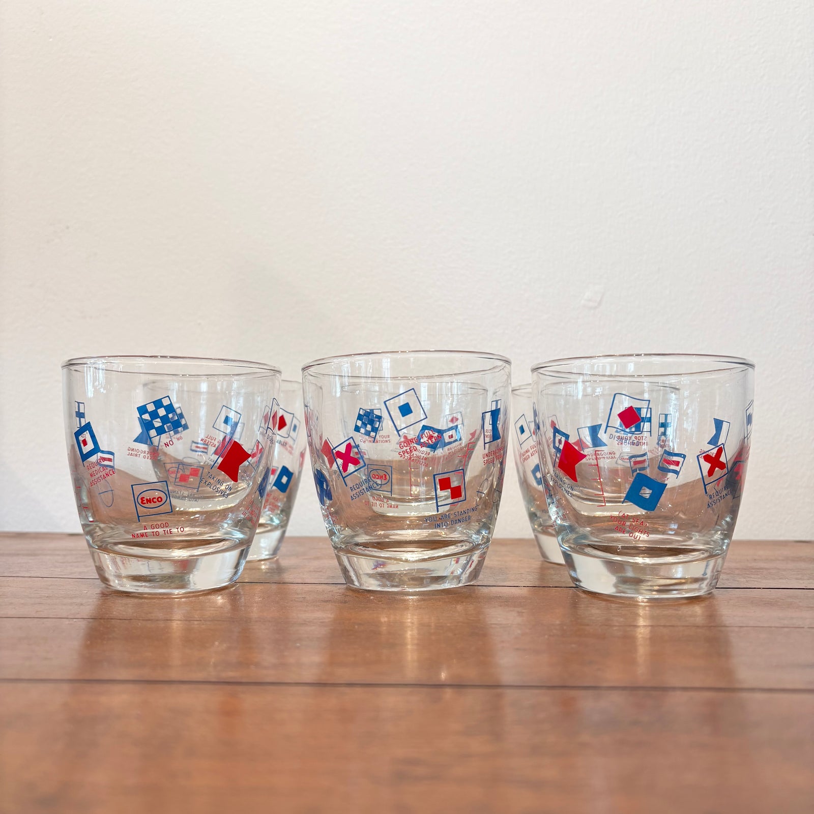 Exxon Cocktail Glasses (set of 6)