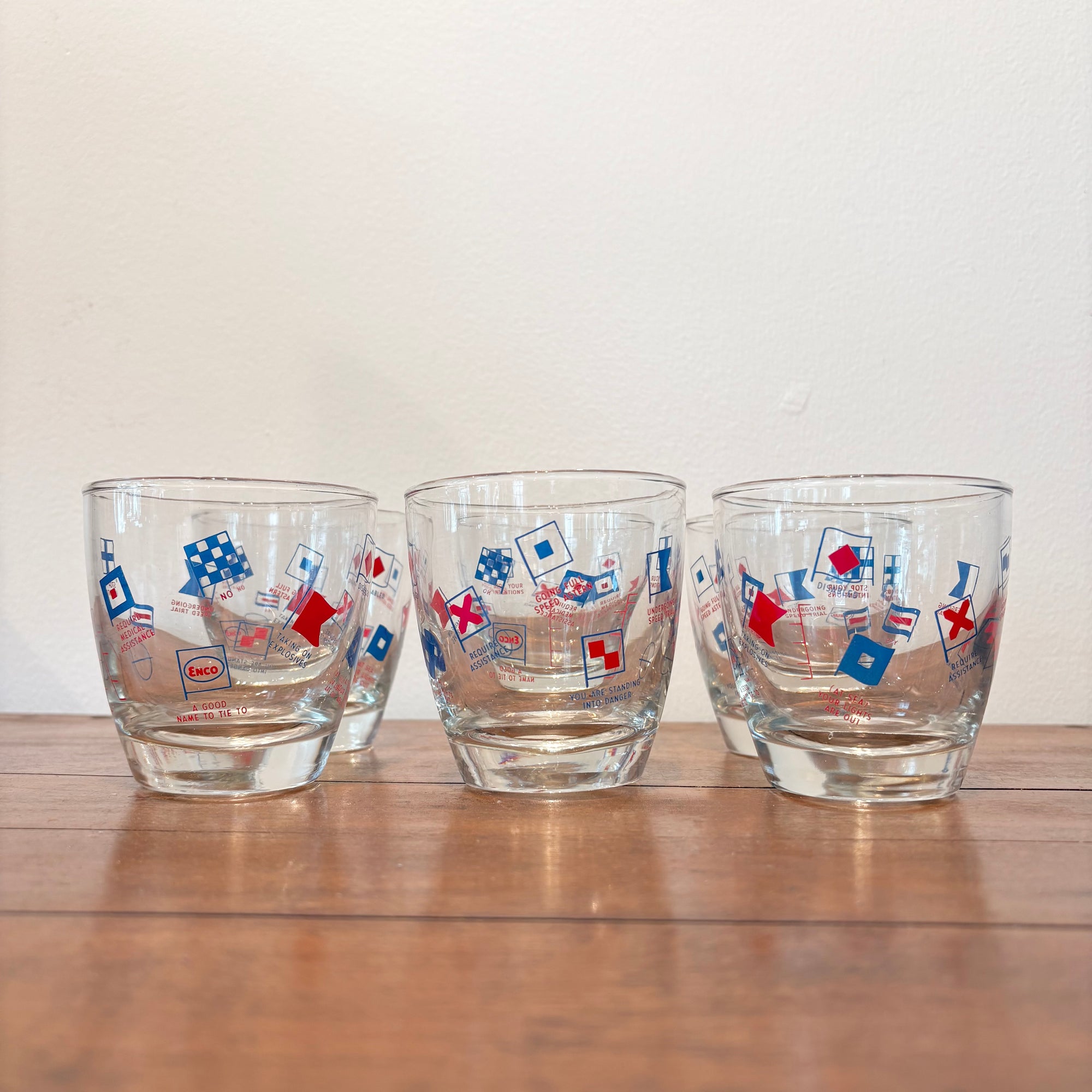 Exxon Cocktail Glasses (set of 6)