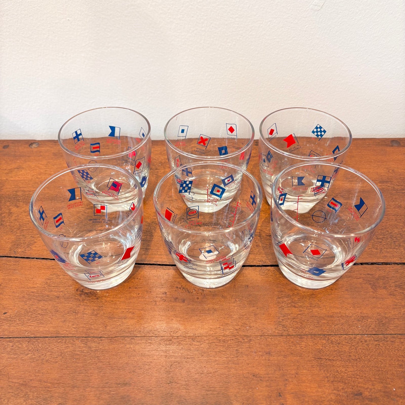 Exxon Cocktail Glasses (set of 6)