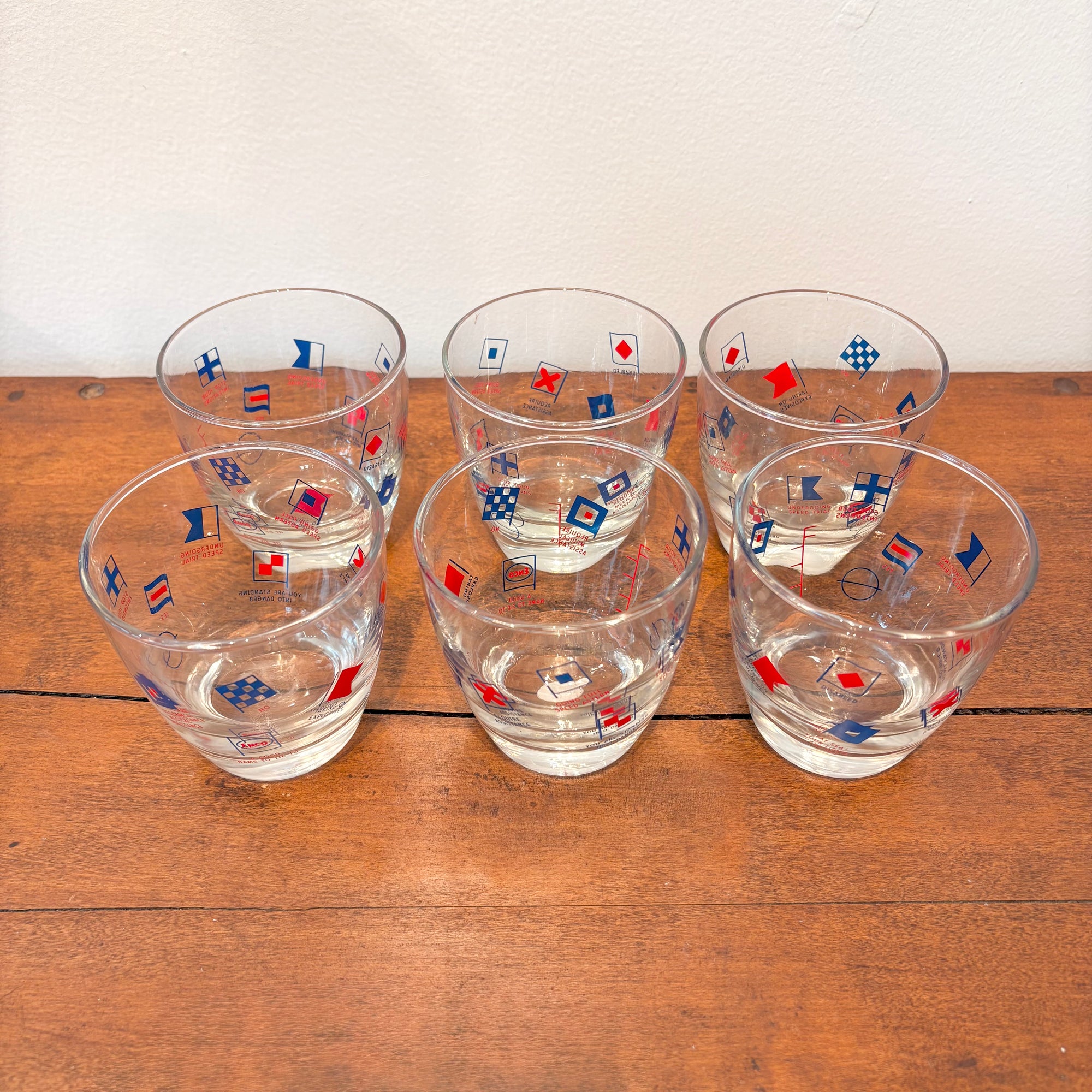 Exxon Cocktail Glasses (set of 6)