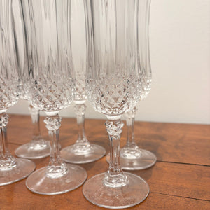 Crystal Champagne Flutes (set of 6)