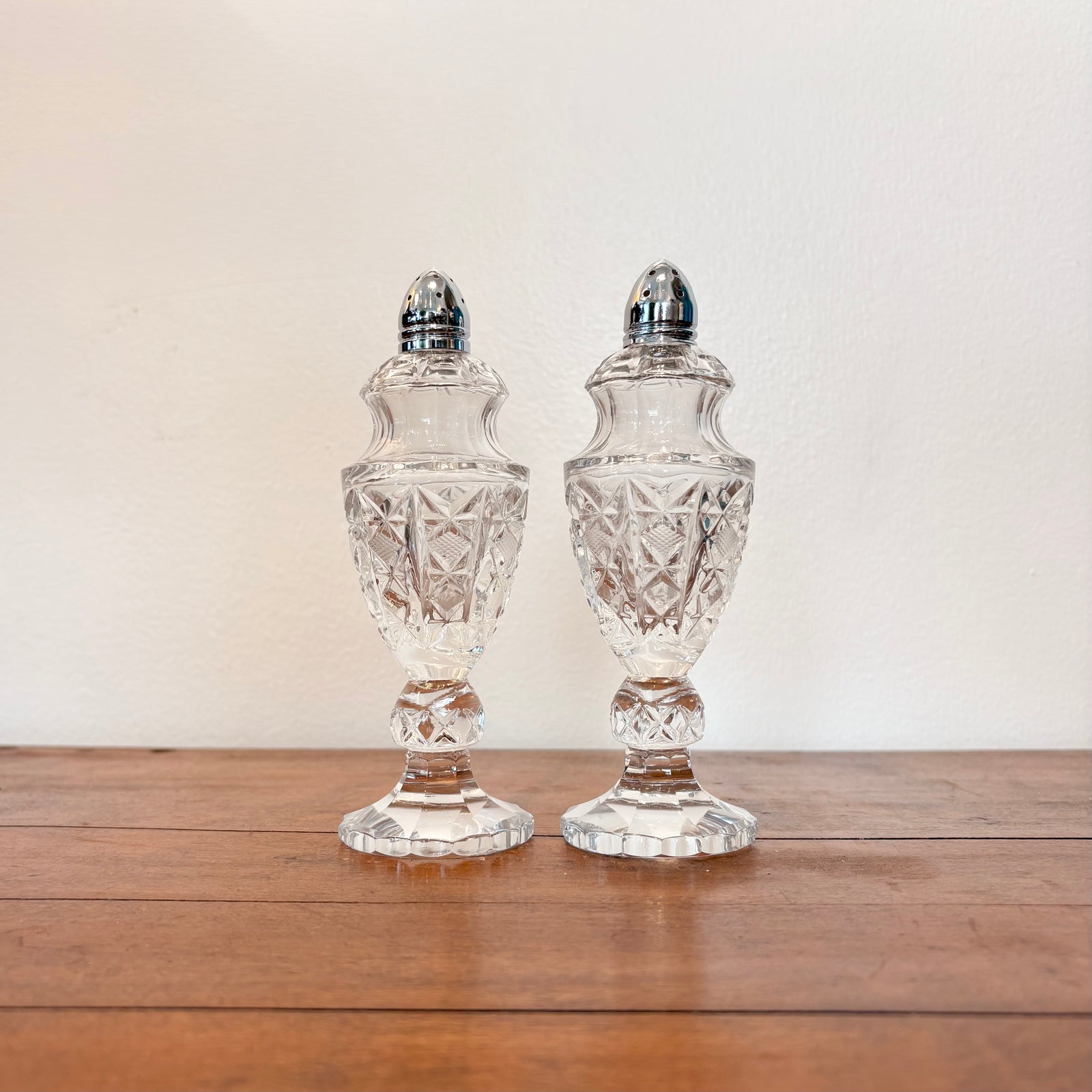 Crystal Salt & Pepper Shakers