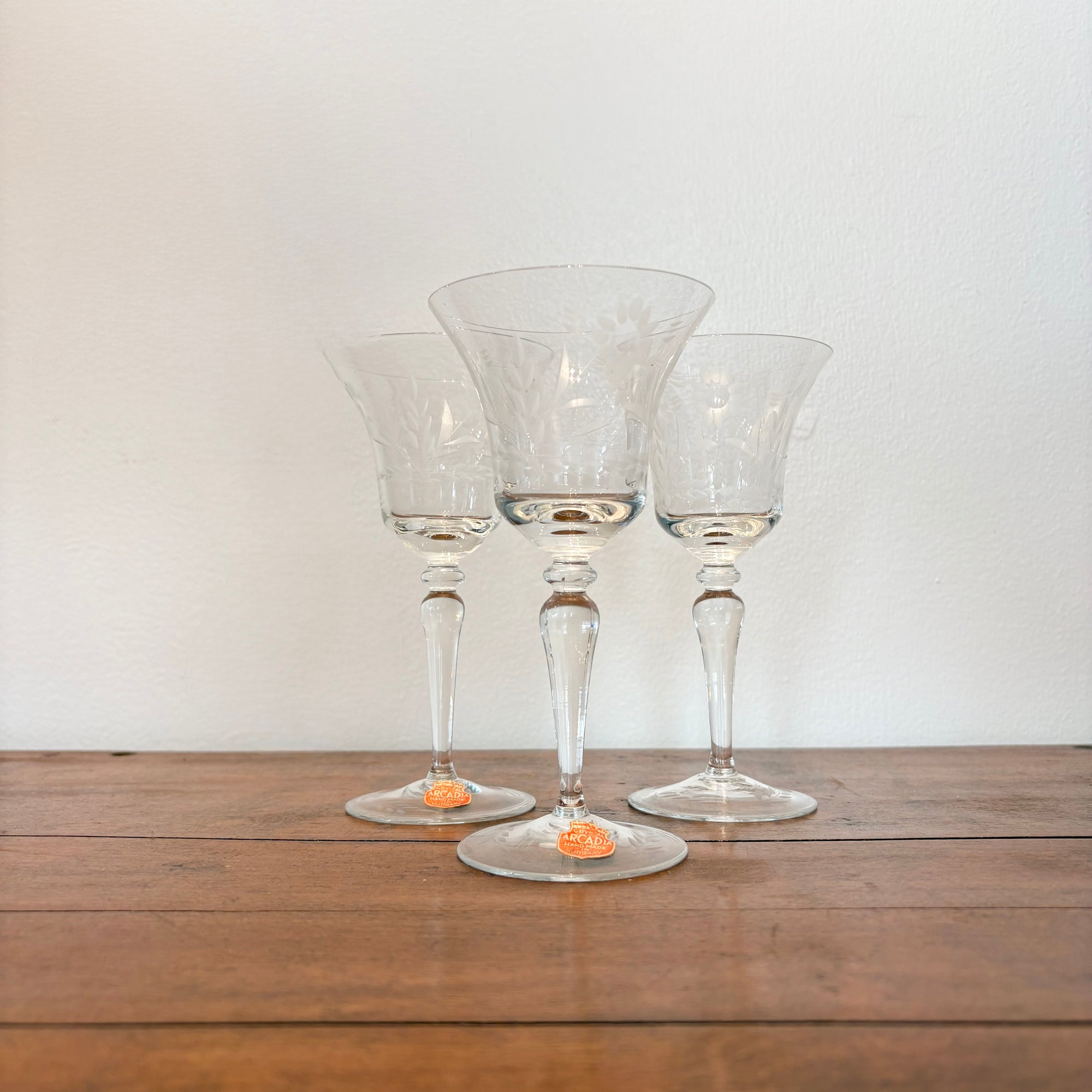 Mid-Century Wine Goblets (set of 3)