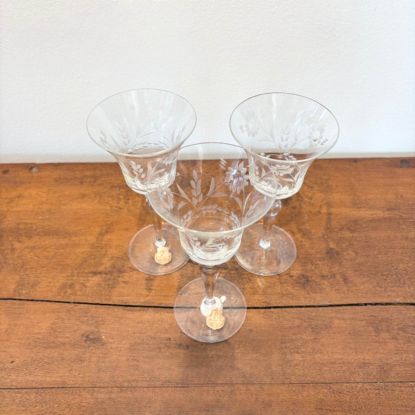 Mid-Century Wine Goblets (set of 3)