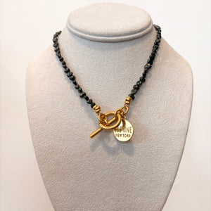 Pearl Necklace - Dark Green