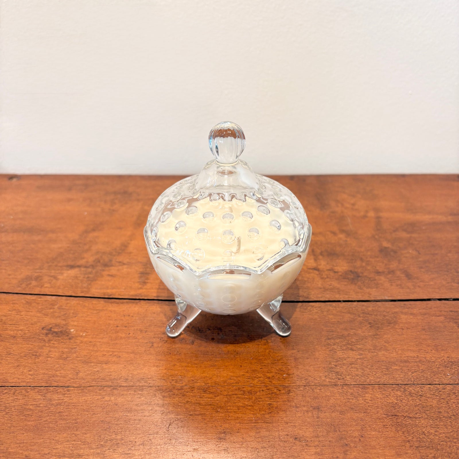 Footed Crystal Candle