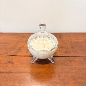 Footed Crystal Candle