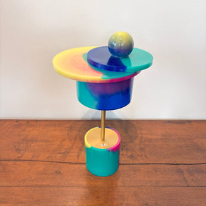 Resin at the Disco LED Lamp