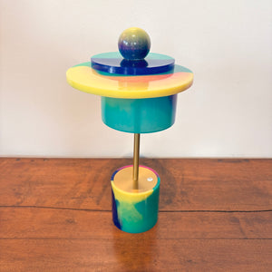 Resin at the Disco LED Lamp