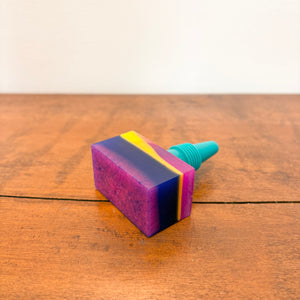 Resin at the Disco Wine Stopper - Rectangle