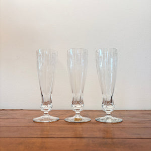 Theresienthal Radgravur Champagne Flutes (set of 3)