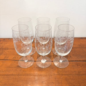 Theresienthal Radgravur Water Goblets (set of 6)