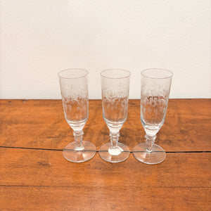 Theresienthal Radgravur Aperitif Glasses (set of 3)