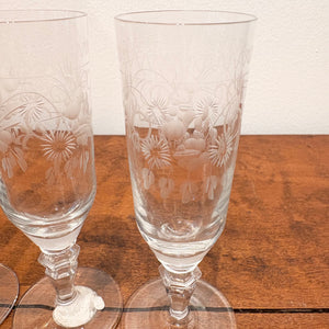 Theresienthal Radgravur Aperitif Glasses (set of 3)