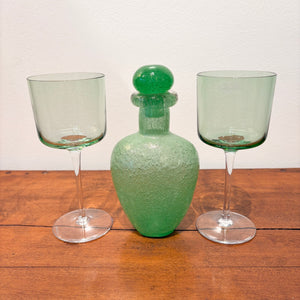 Murano Pulegoso Decanter with Villeroy & Boch Wine Glasses