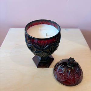 “Modge Podge” Candle in 1970’s Candy Dish