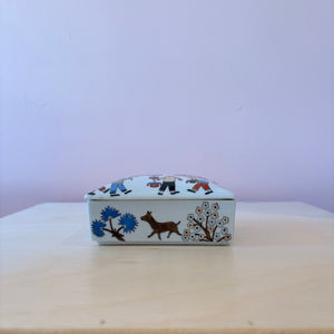 1980’s Hand-Painted Porcelain Trinket Box