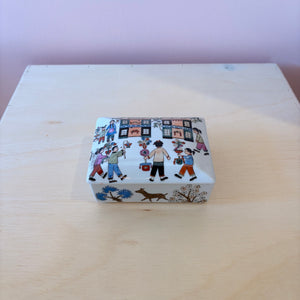 1980’s Hand-Painted Porcelain Trinket Box