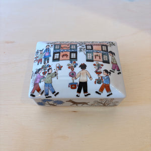 1980’s Hand-Painted Porcelain Trinket Box