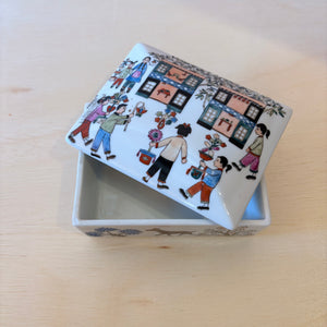 1980’s Hand-Painted Porcelain Trinket Box