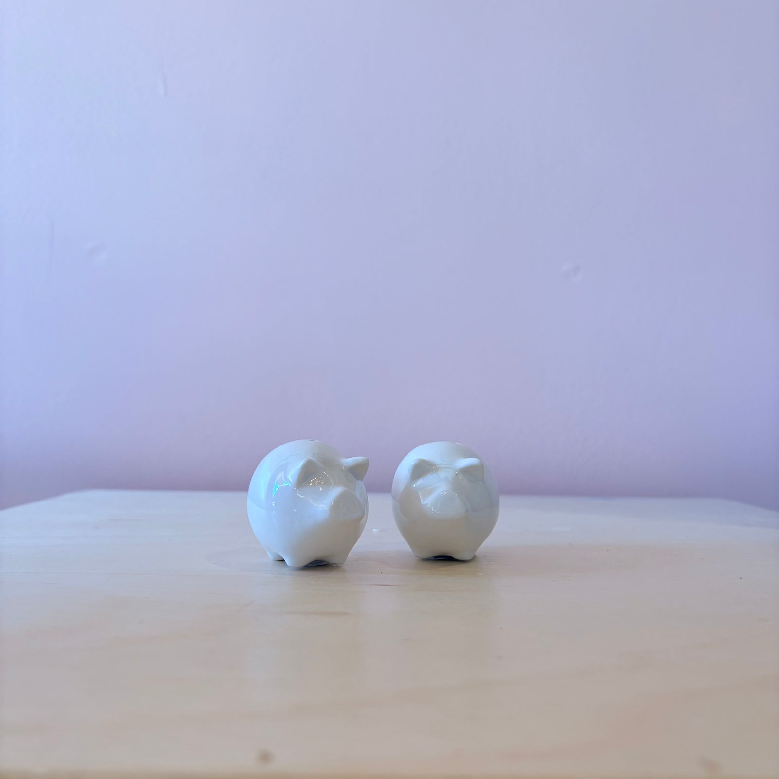 Porcelain Pig Salt & Pepper Shakers