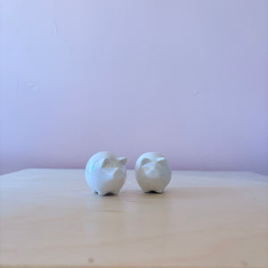 Porcelain Pig Salt & Pepper Shakers