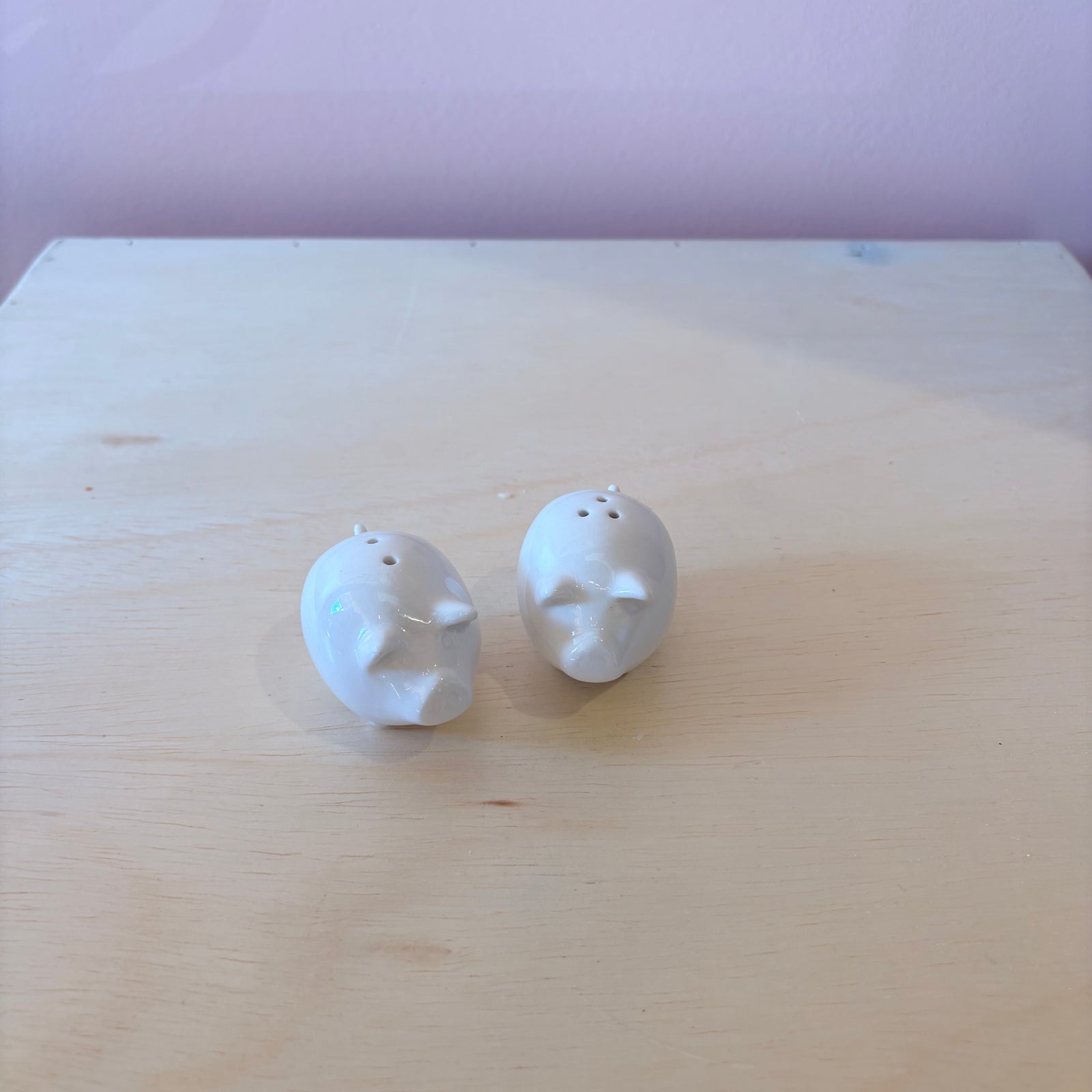 Porcelain Pig Salt & Pepper Shakers