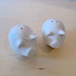 Porcelain Pig Salt & Pepper Shakers