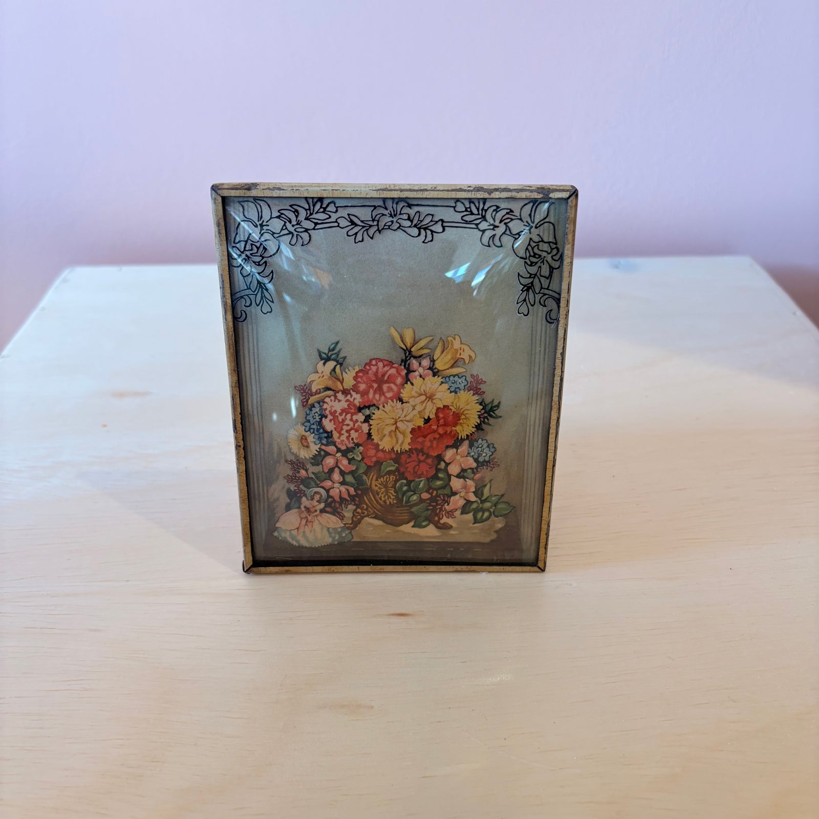 1930’s Framed Floral Art