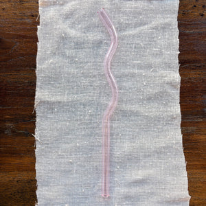 Glass Wavy Straw