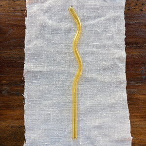 Glass Wavy Straw