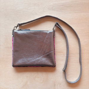 Willie Crossbody - Gun Metal Leather