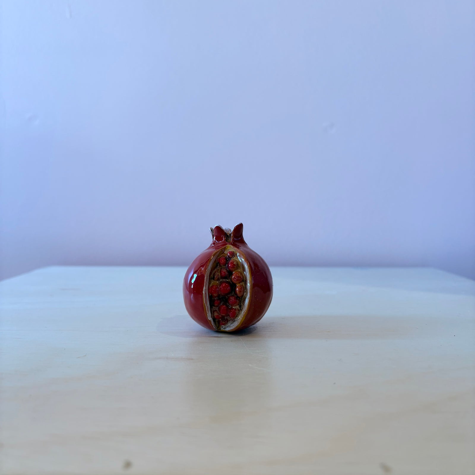 Red Ceramic Pomegranate - Small