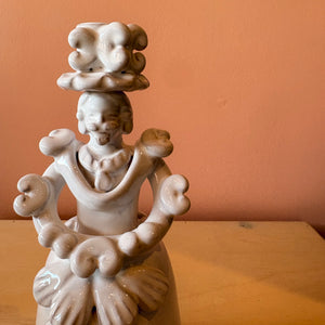 Ceramic Italian Puppet Candelabra - Male