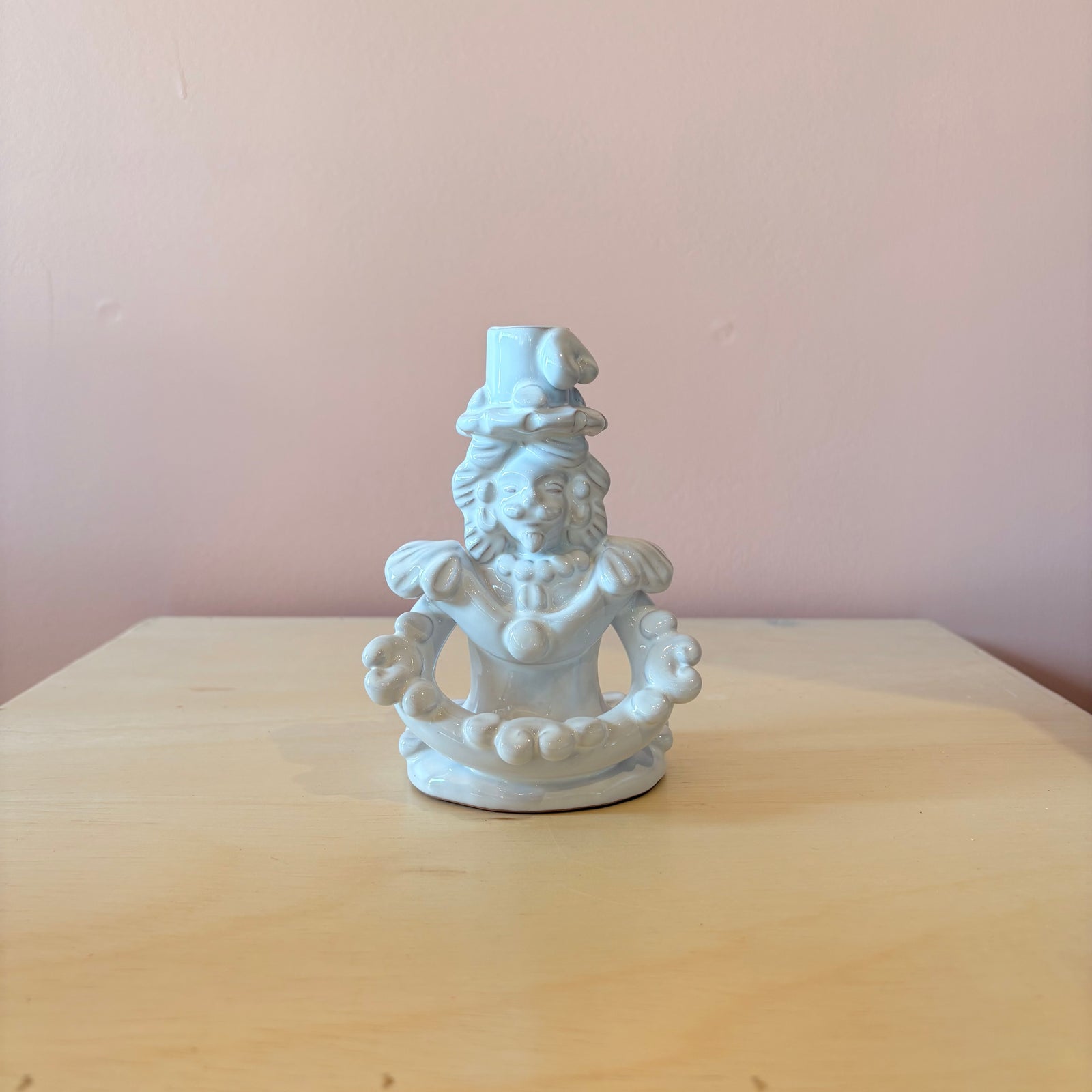 Ceramic Italian Half Bust Candelabra - Male
