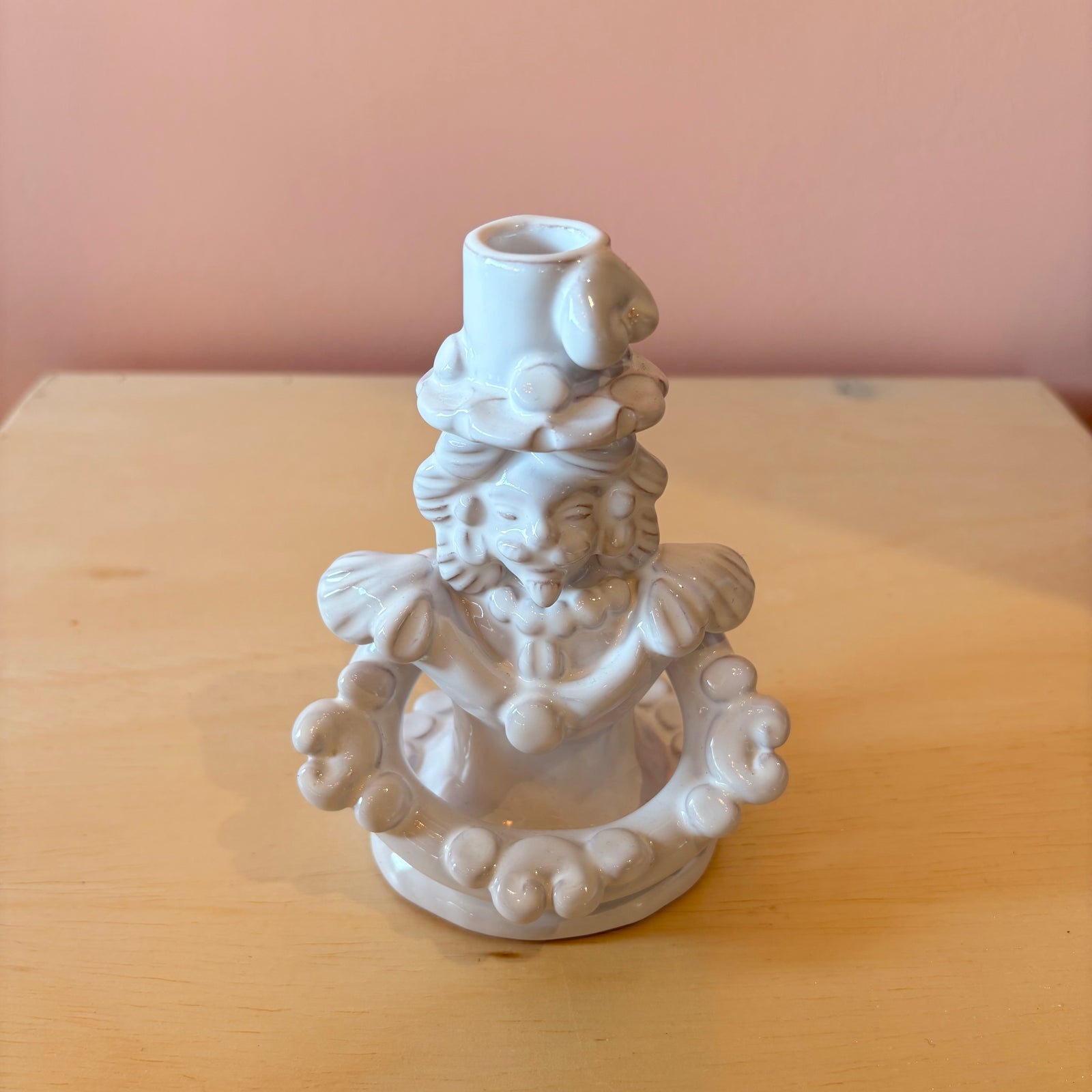 Ceramic Italian Half Bust Candelabra - Male