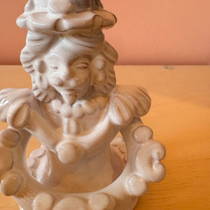 Ceramic Italian Half Bust Candelabra - Male