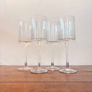 Etched Birch Tree Wine Goblets (set of 4)