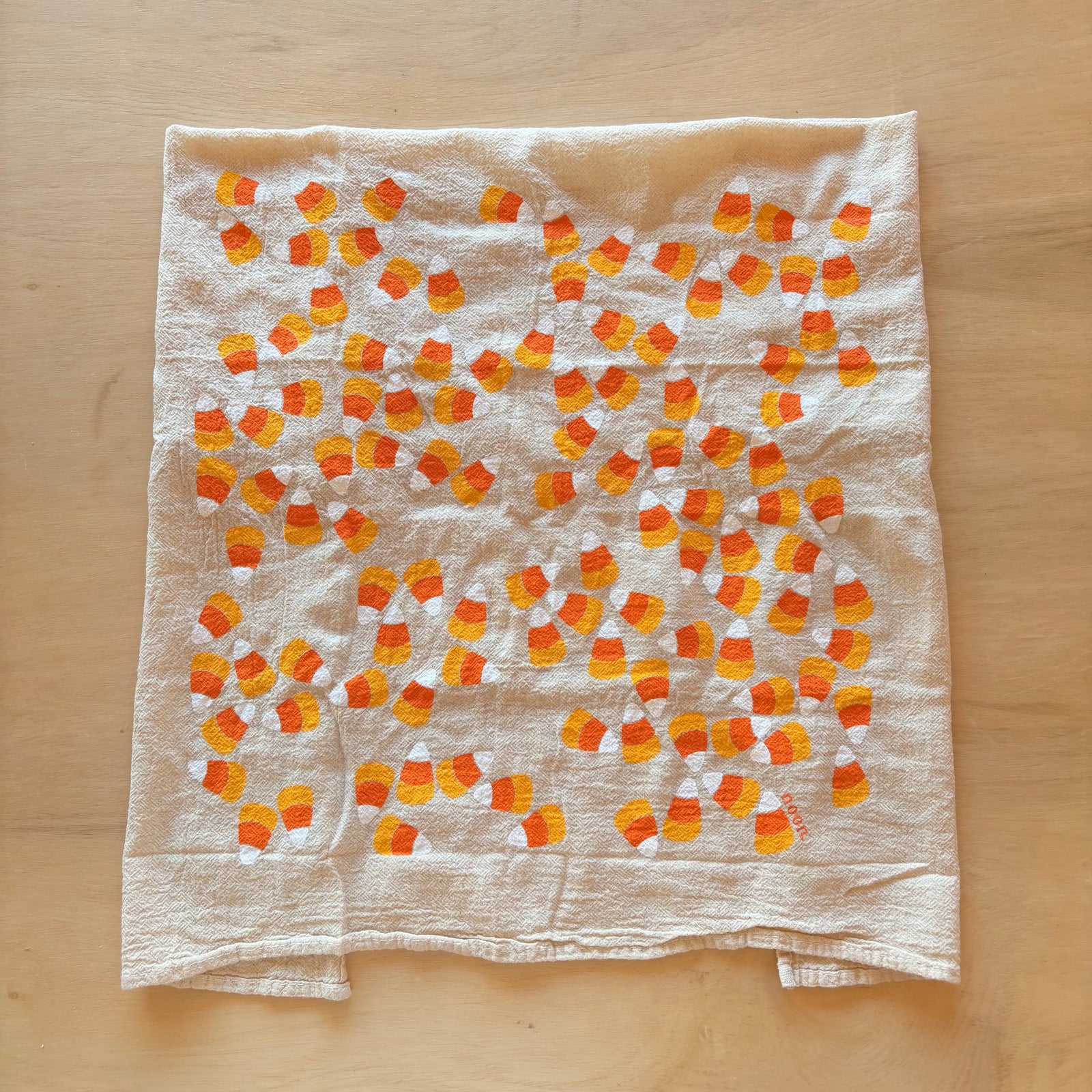 Candy Corn Tea Towel